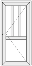 Single-leaf door PVC 2