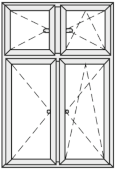 Side-hung + tilt&turn x 2
